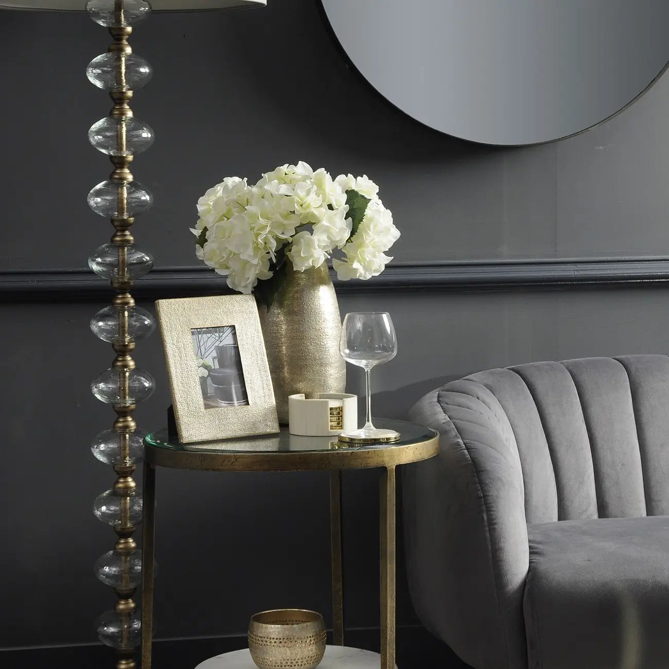 Agatha-brushed-bronze-glass-side-table-at-albury-house-interiors
