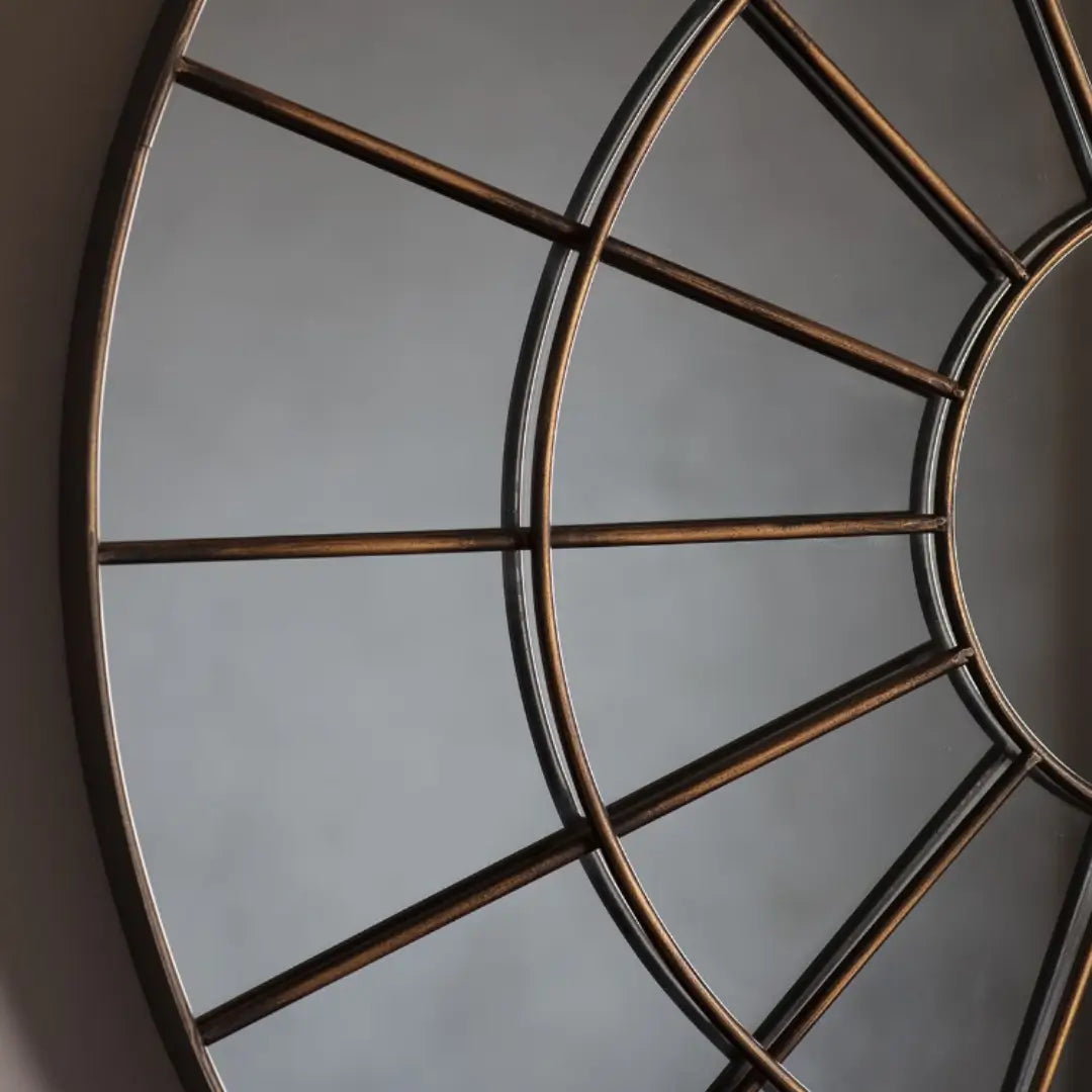 barclay-antique-bronze-round-detail-wall-mirror-at-albury-house-interiors