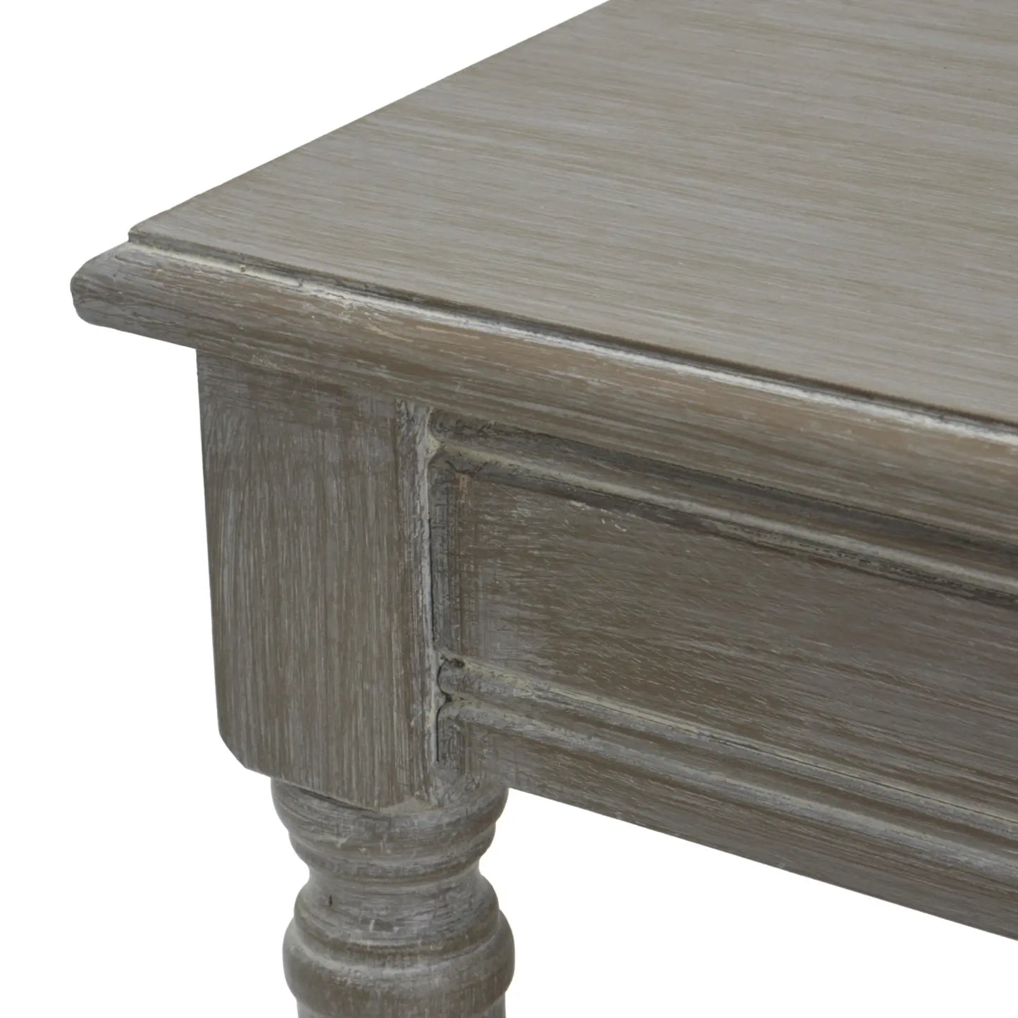 Belgrave solid wood coffee table with intricate tapered legs, a smooth table top and rattan under shelf. Available to purchase from Albury House Interiors.