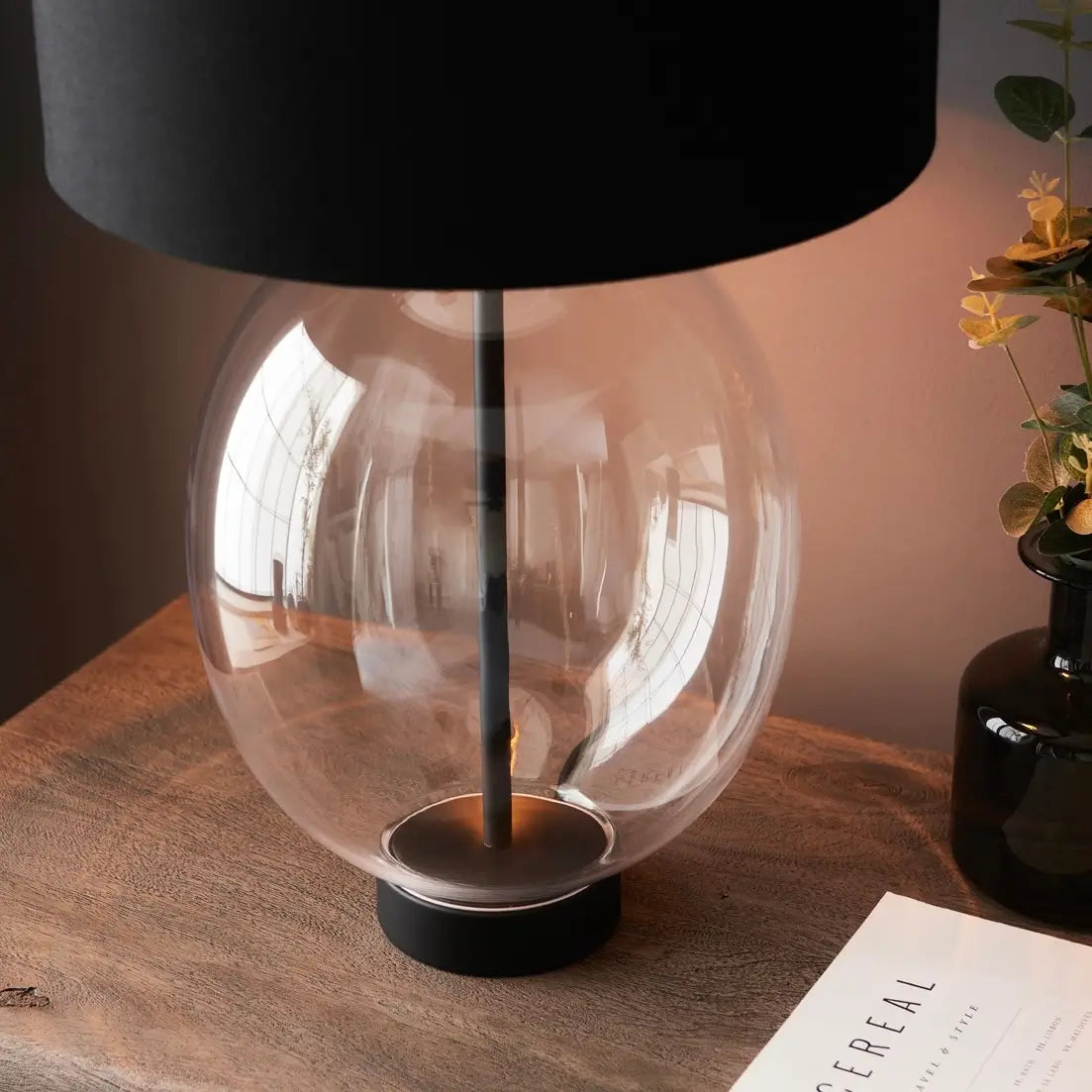 bjorn-oval-glass-table-lamp-with-black-shade-at-albury-houe-interiors