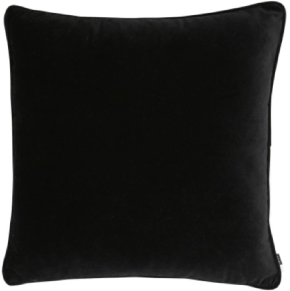 black-velvet-square-cushion-with-piped-edge-at-albury-house-interiors-essex