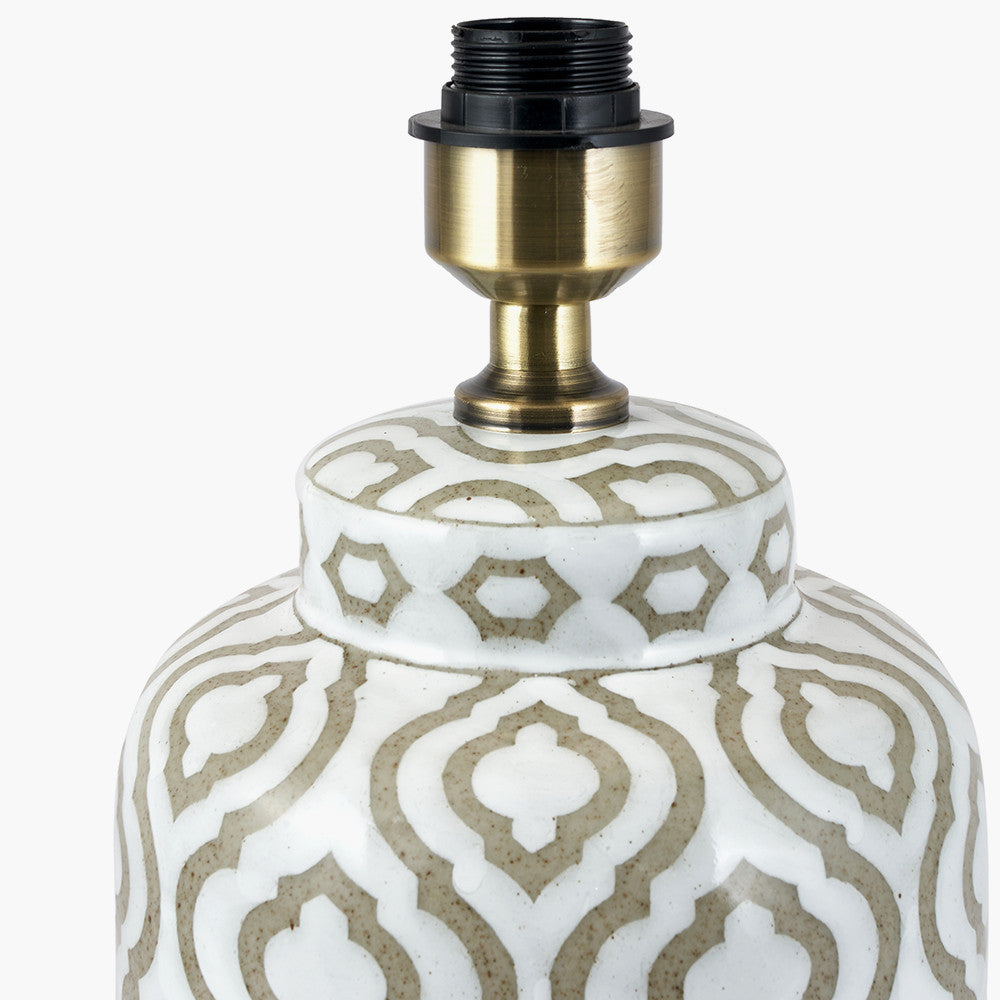 Cassy Lamp Base Taupe