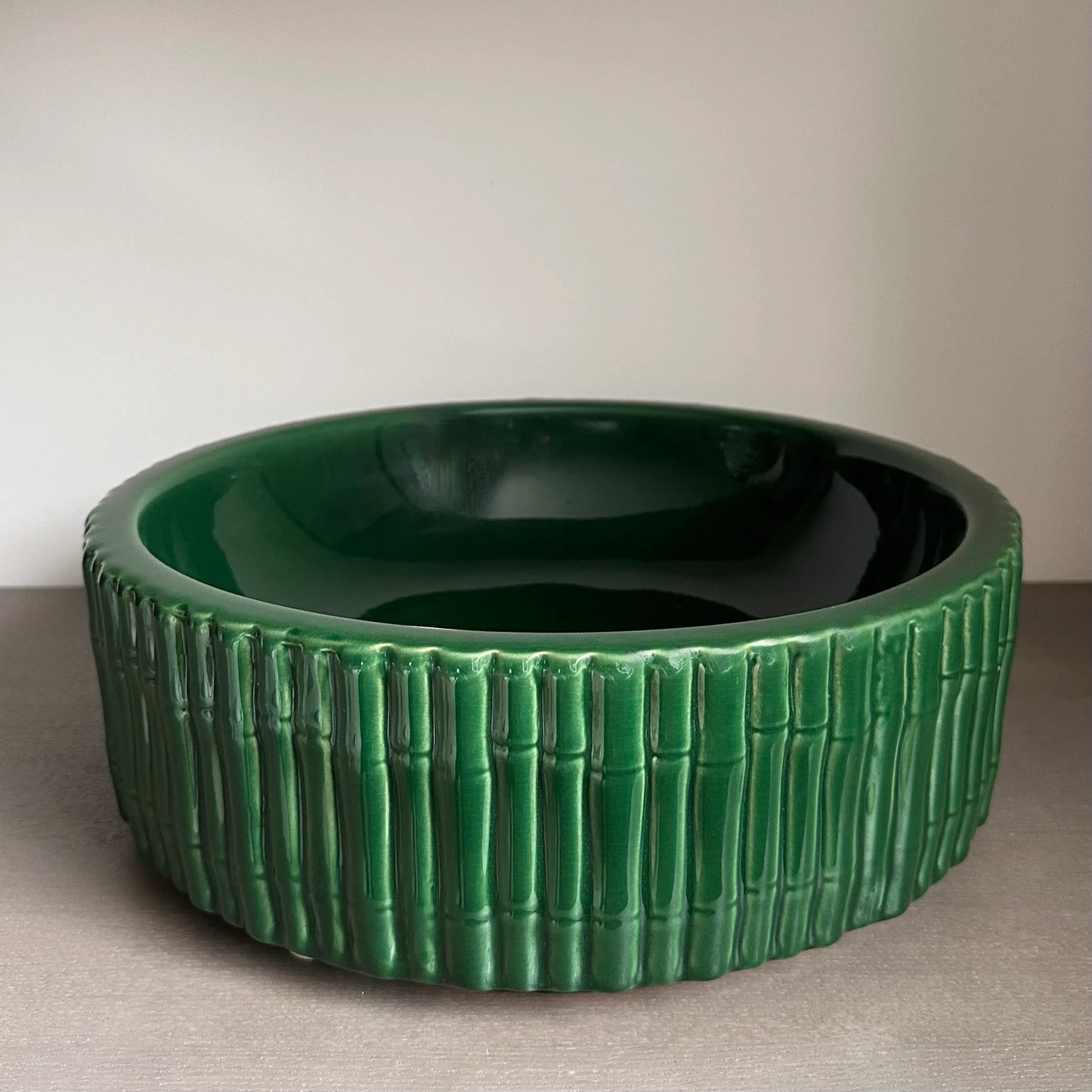 dark-green-ceramis-bamboo-design-large-bowl-at-albury-house-interiors