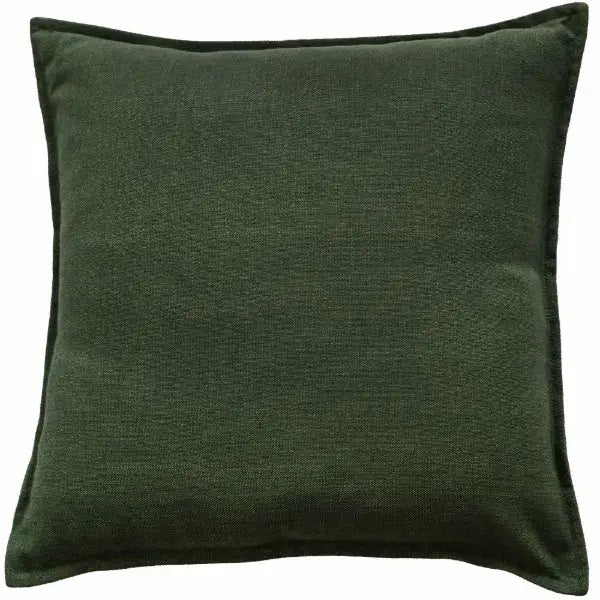 deep-forest-green-linen-square-cushion-with-feather-filling-at-albury-house-interiors