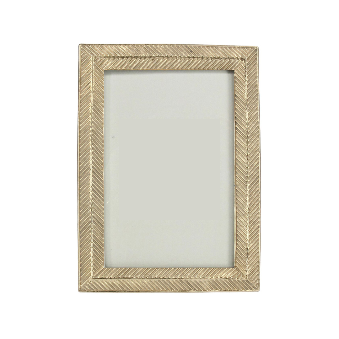 Gold Herringbone Frame 4x6