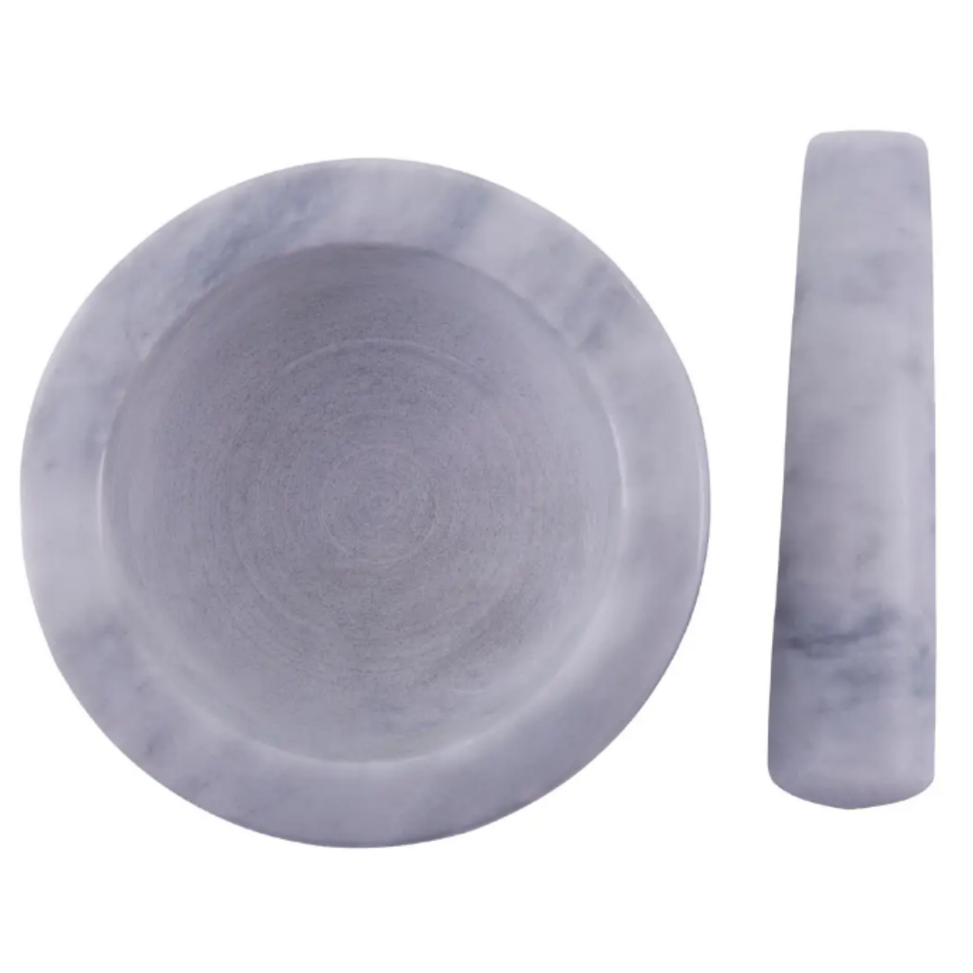 Grey Marble Mortar & Pestle