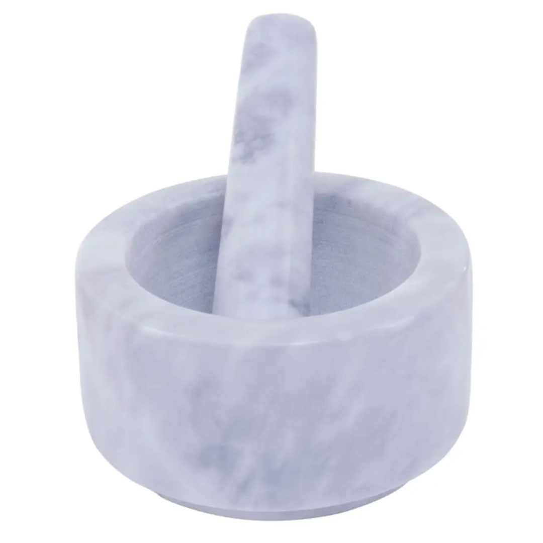 Grey Marble Mortar & Pestle