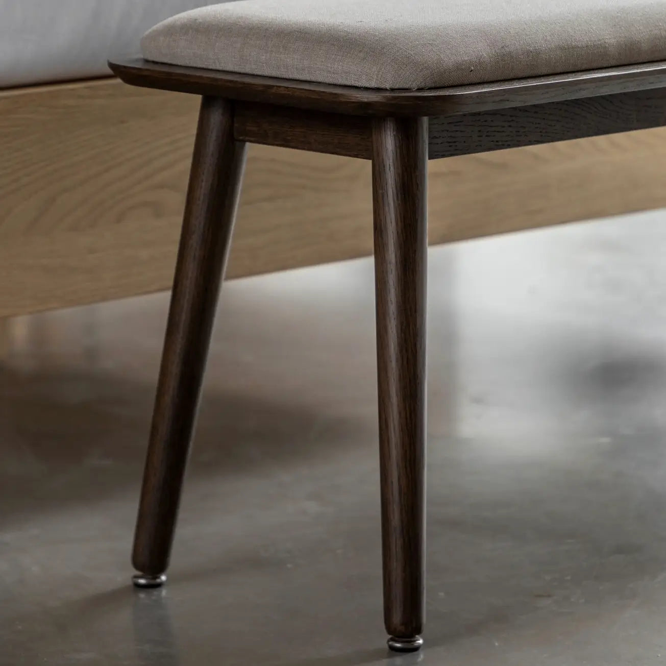 haze-smoked-oak-veneer-dining-bench-with-linen-look-neutral-upholstered-seat-pad-at-albury-house-interiors-homewares-shop-essex