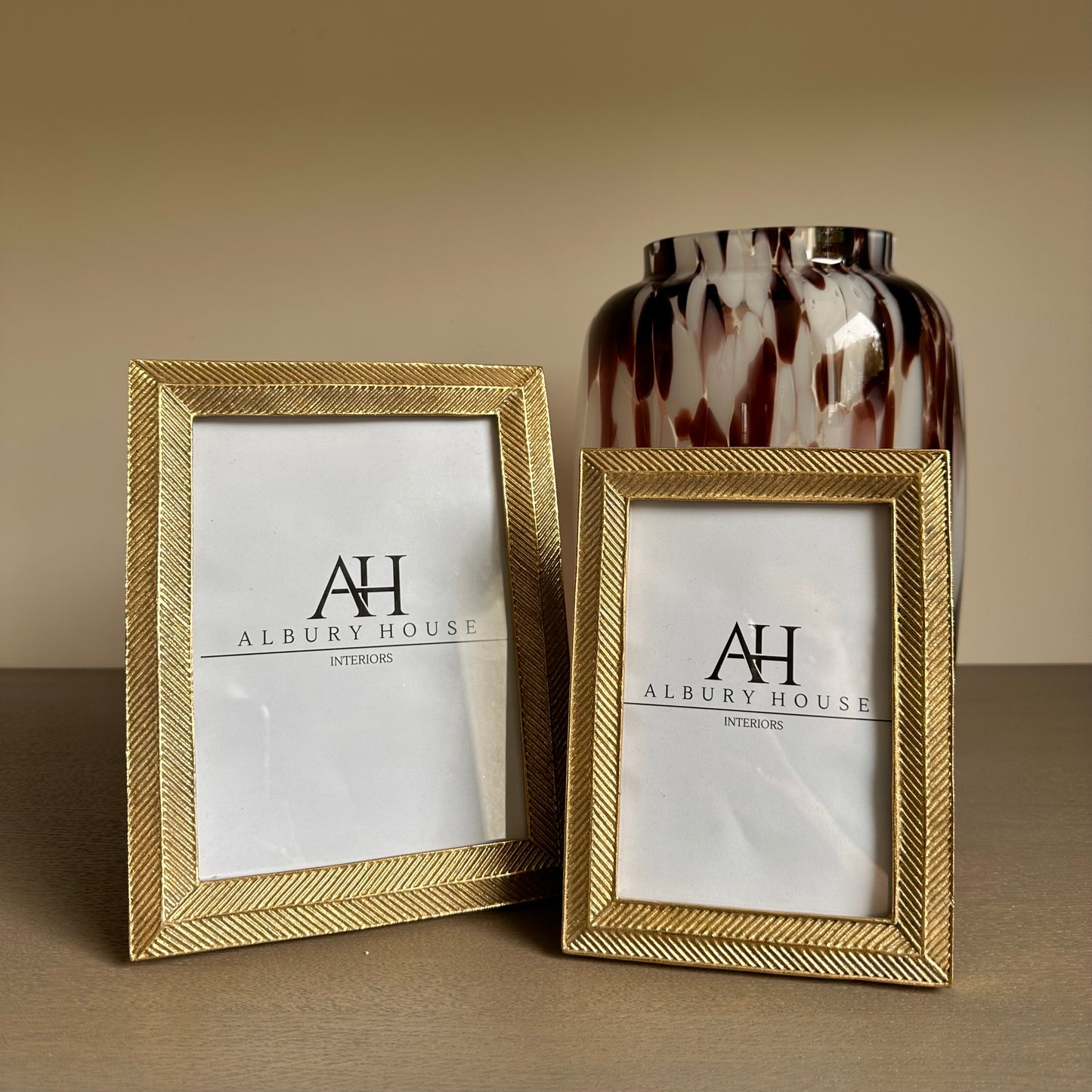 Gold Herringbone Frame 4x6