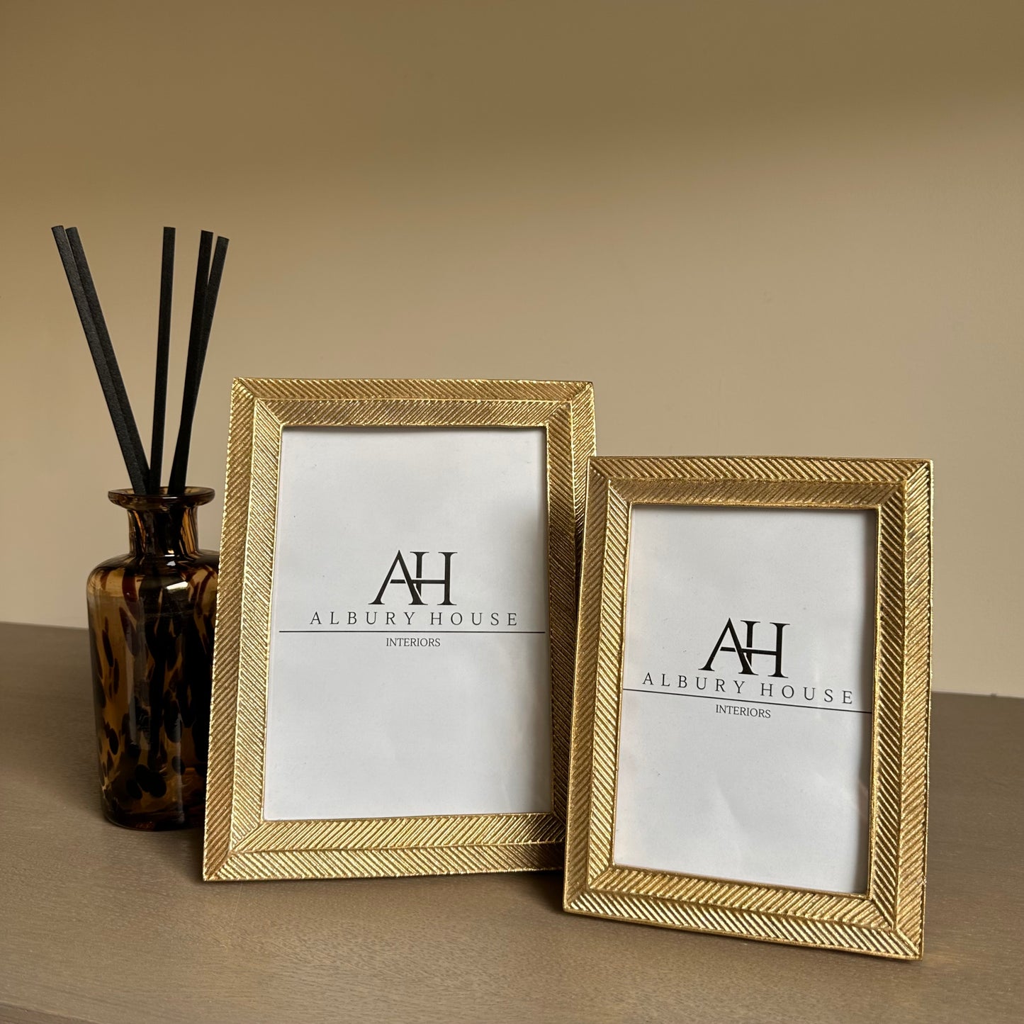 Gold Herringbone Frame 4x6