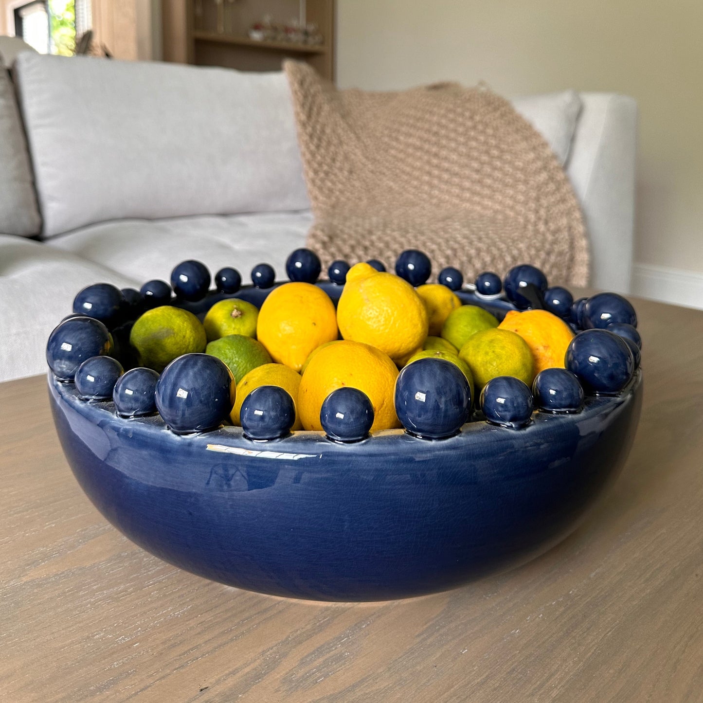 Blue Bobble Bowl