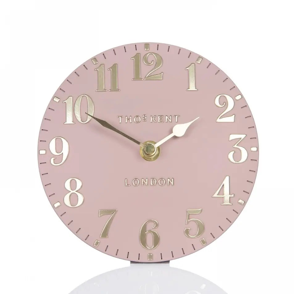 round-small-mantel-clock-with-gold-numbers-and-hands-at-albury-house-interiors
