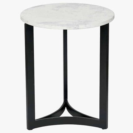 Marble Curved Leg Side Table