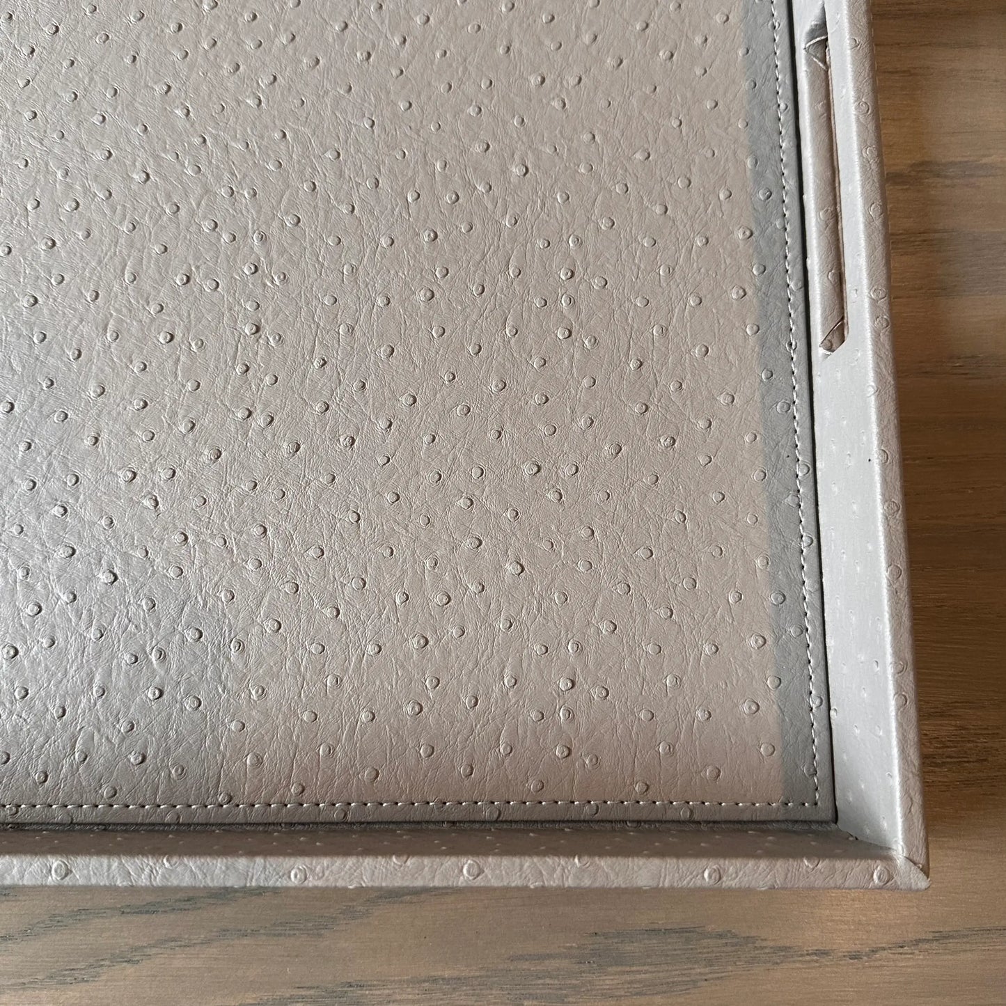 grey-faux-ostrich-leather-textured-coffee-table-tray-with-handles-at-albury-house-interiors-essex