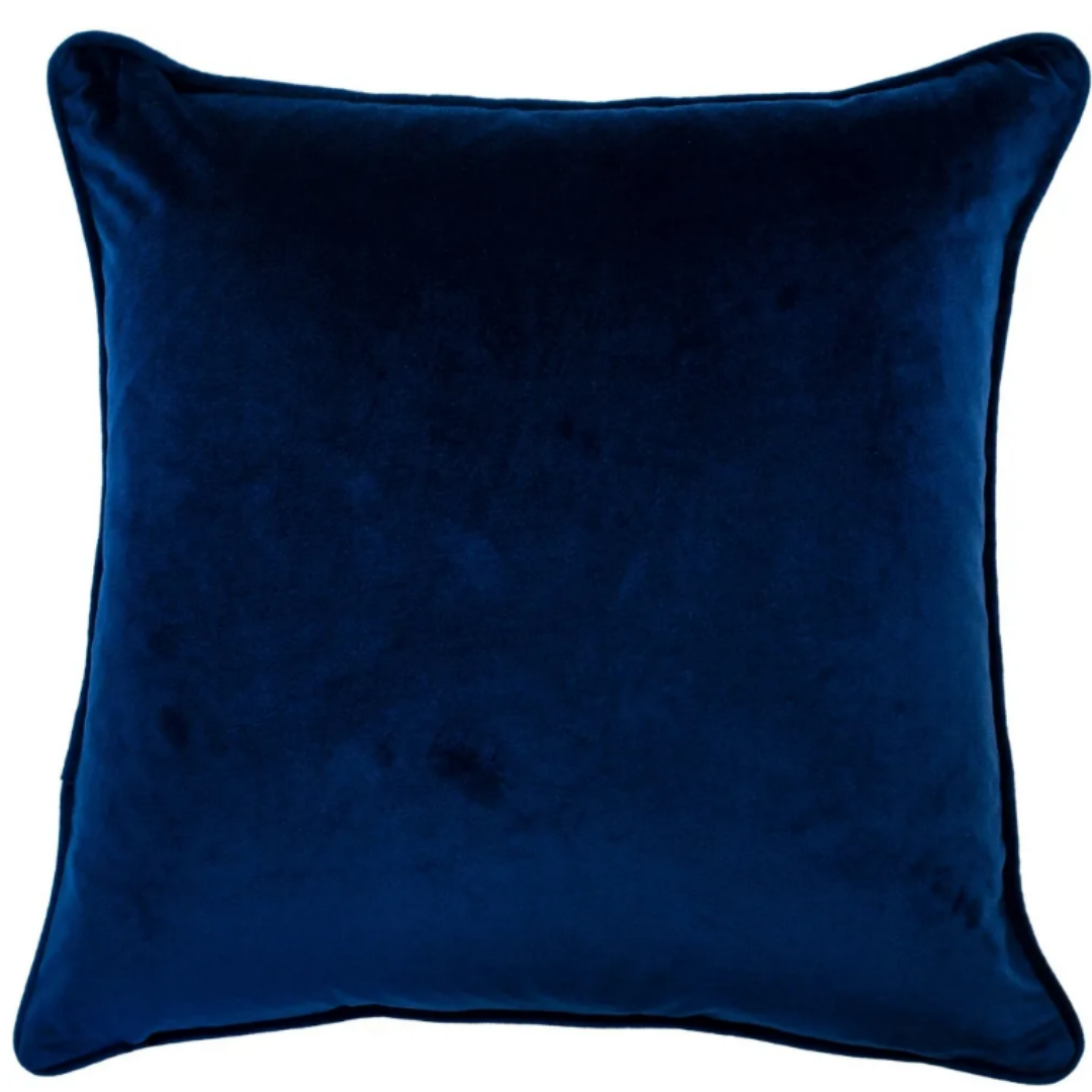 Navy Crane Cushion