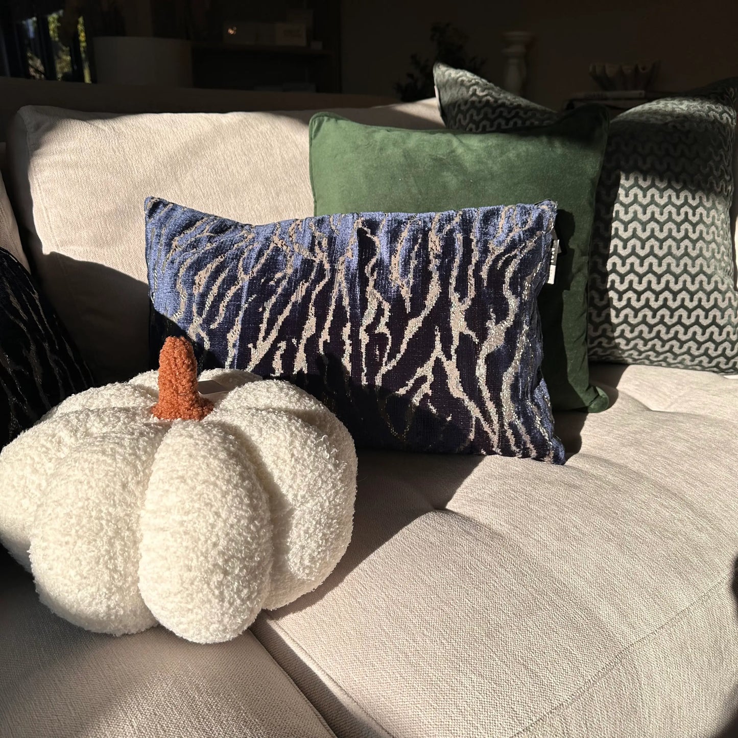 navy-blue-lightning-patterned-cushion-albury-house-interiors