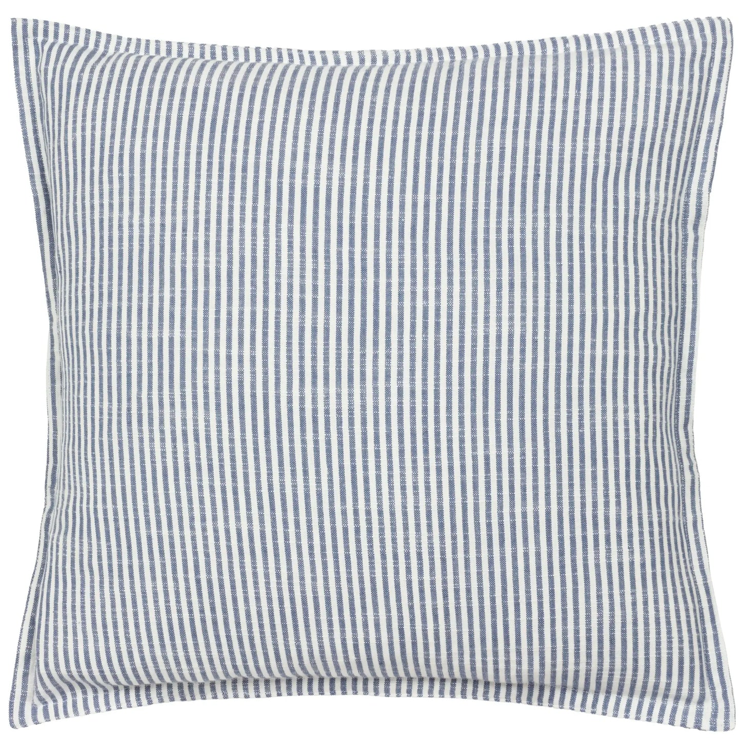 cotton-square-cushion-with-oxford-refined-edge-and-double-sided-blue-and-white-pinstripe-design-at-albury-house-interiors