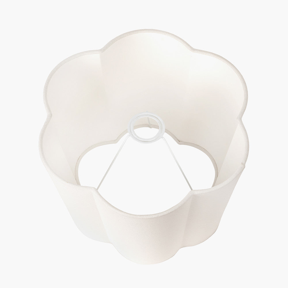White Scallop Shade