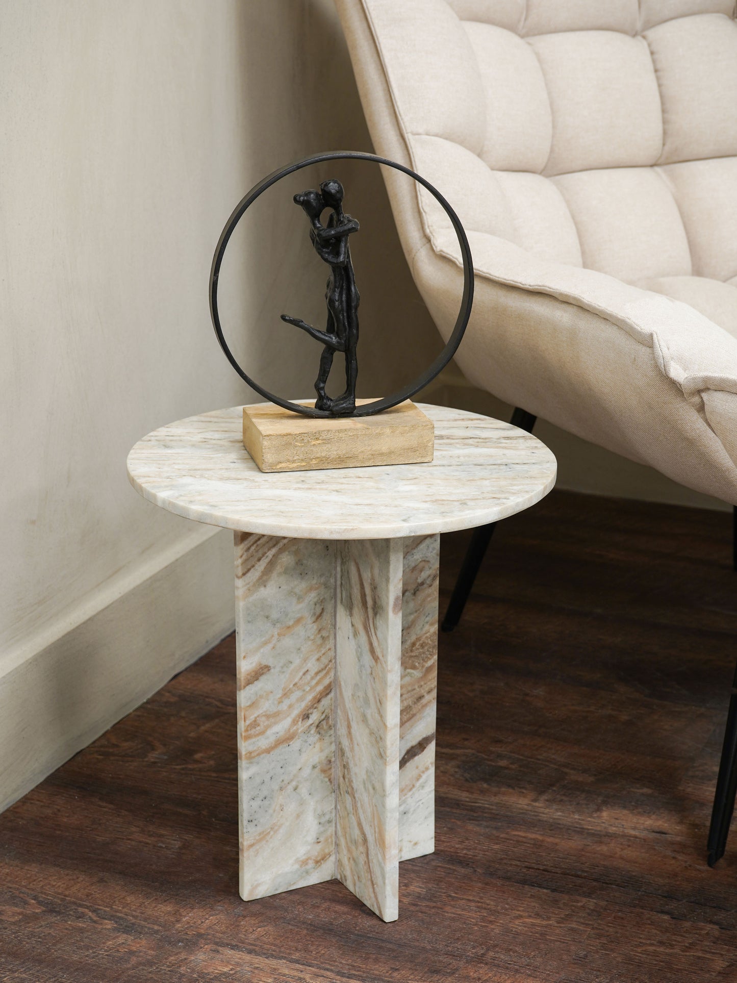 Solid Marble Side Table