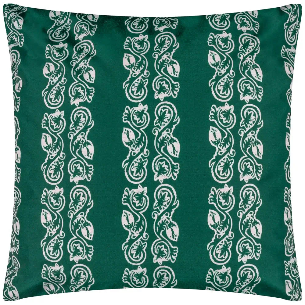 sucre-green-swirls-striped-pattern-outdoor-garden-cushion-at-albury-house-interiors-shop-in-matching-tye-essex
