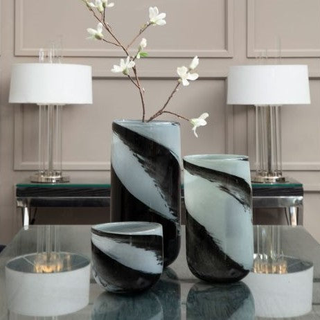 Swirl Glass Planter
