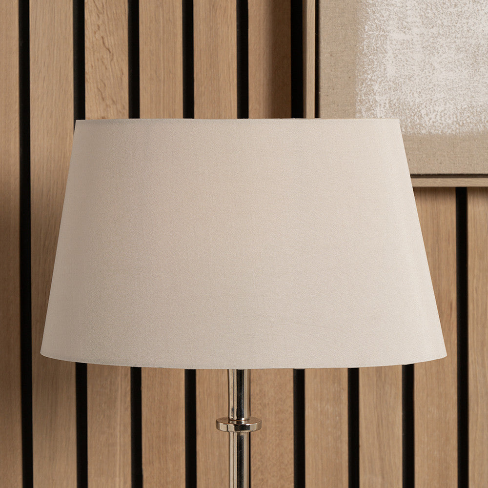 Taupe Oval Tapered Shade