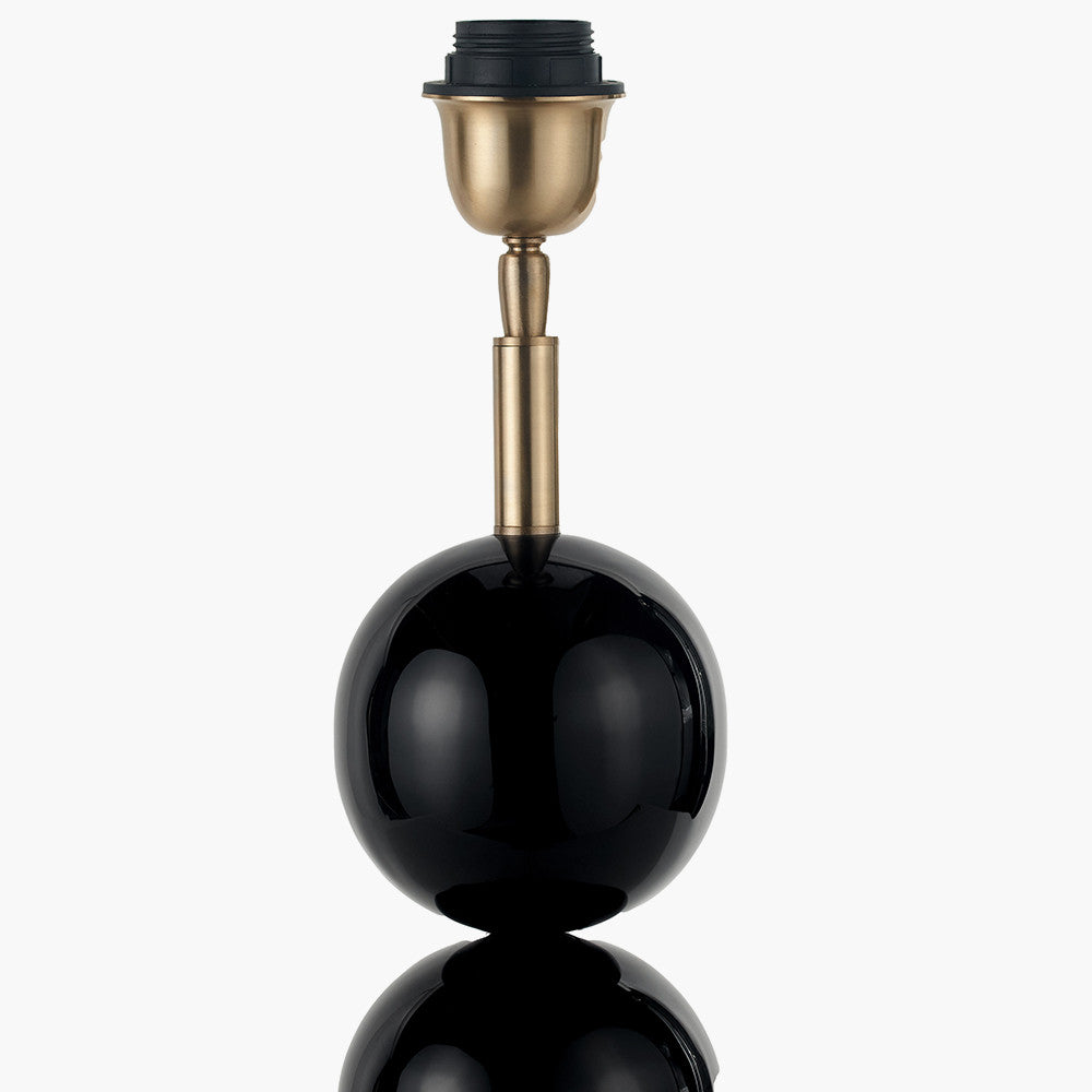 Triple Sphere Lamp Base Black