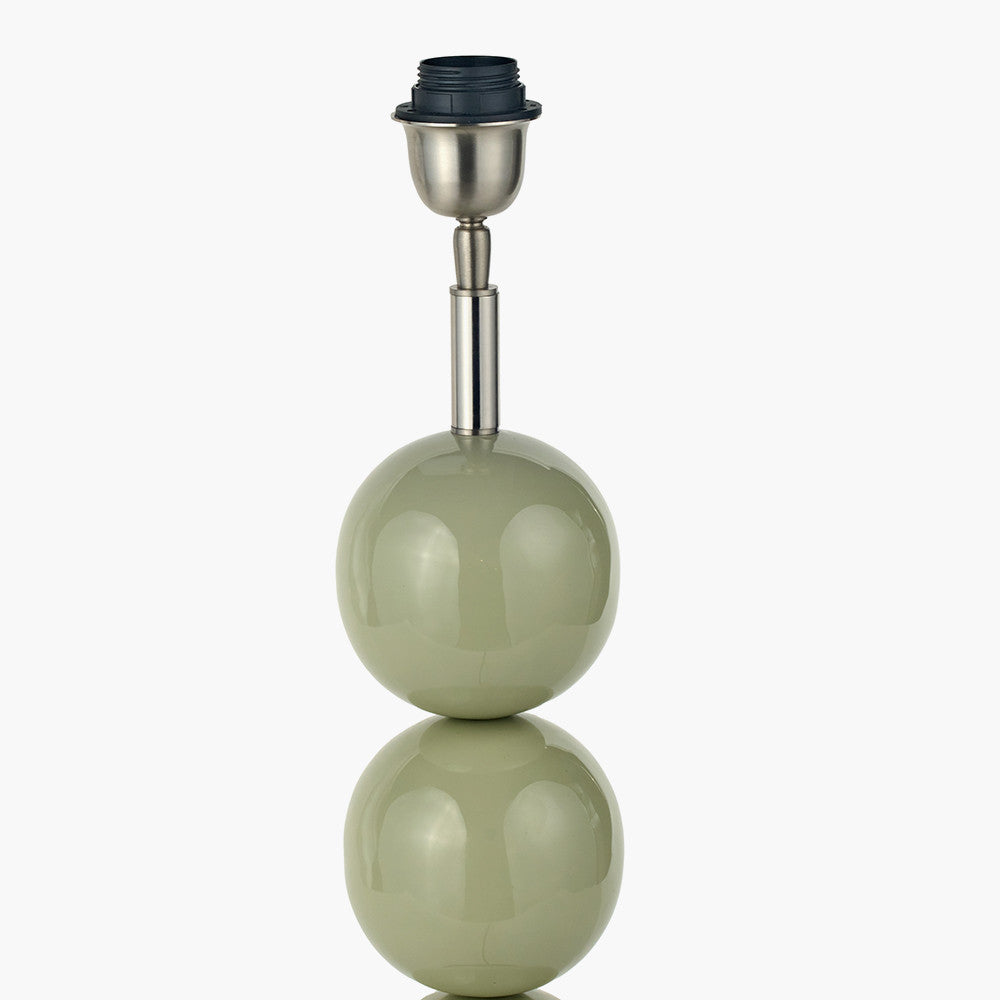 Triple Sphere Lamp Base Sage