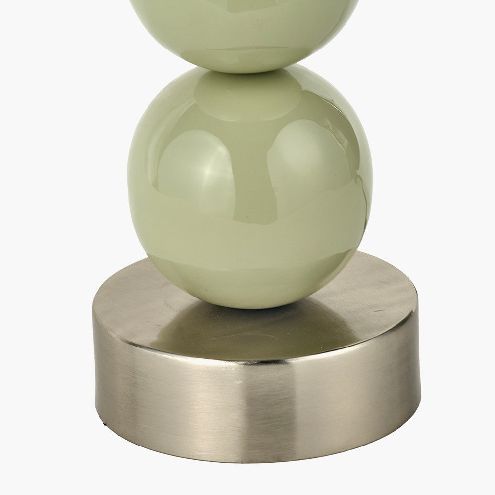Triple Sphere Lamp Base Sage