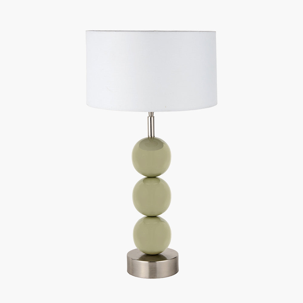 Triple Sphere Lamp Base Sage