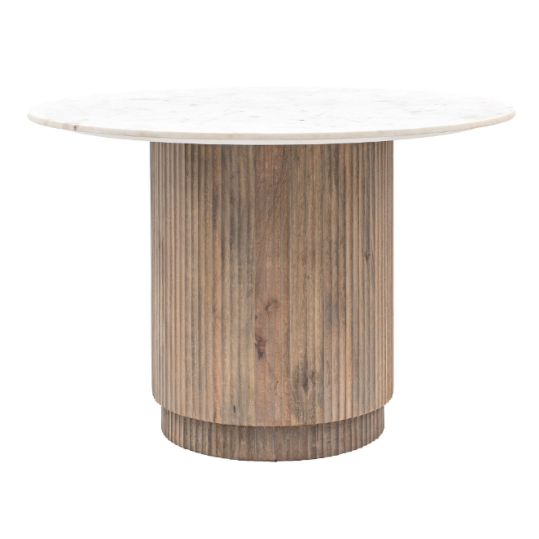 Reeded Round Dining Table