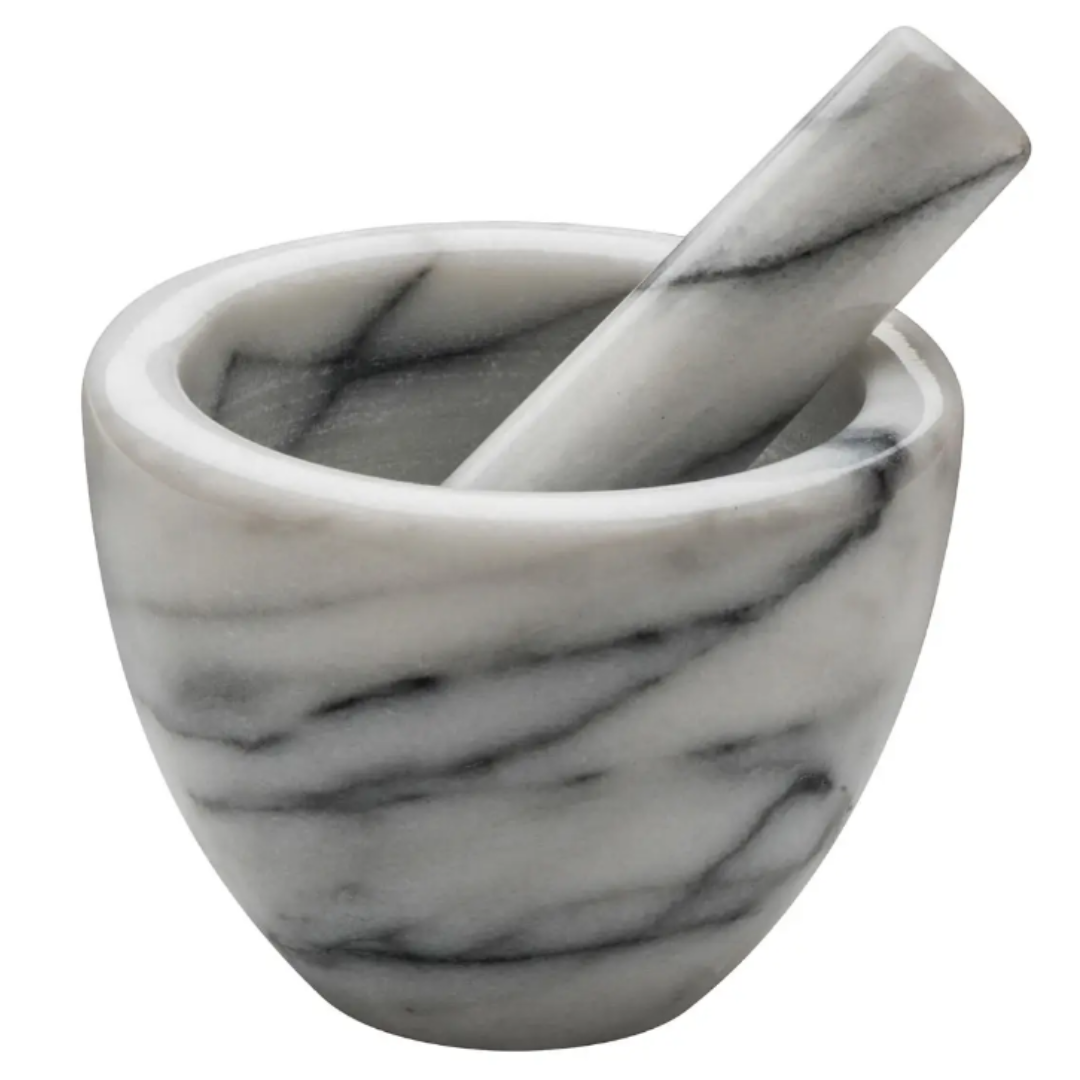 White Marble Mortar & Pestle