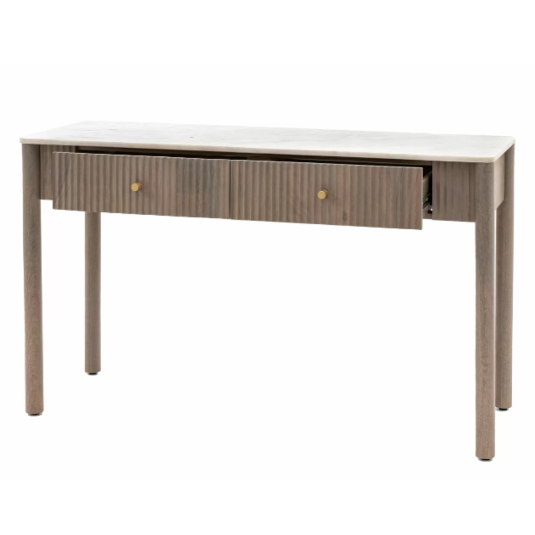 Reeded Console Table
