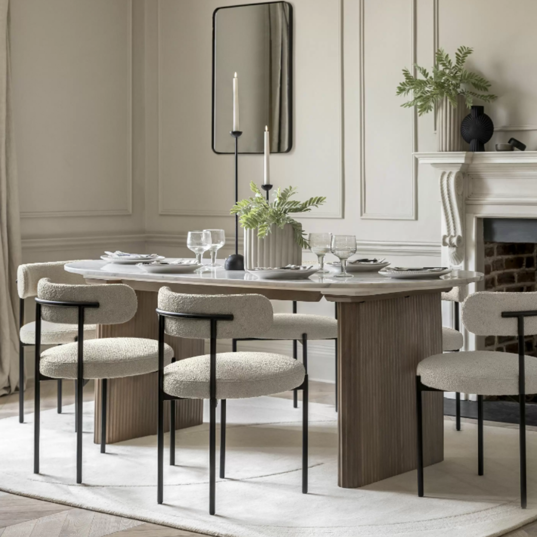 Reeded Dining Table