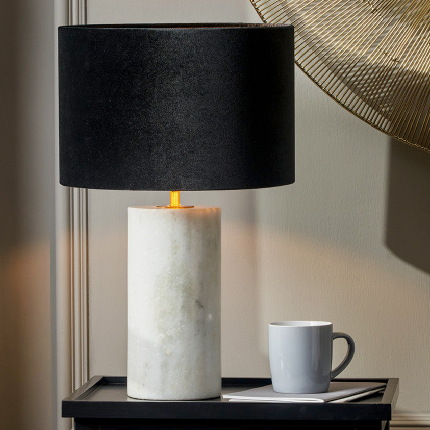 White Marble Lamp Base