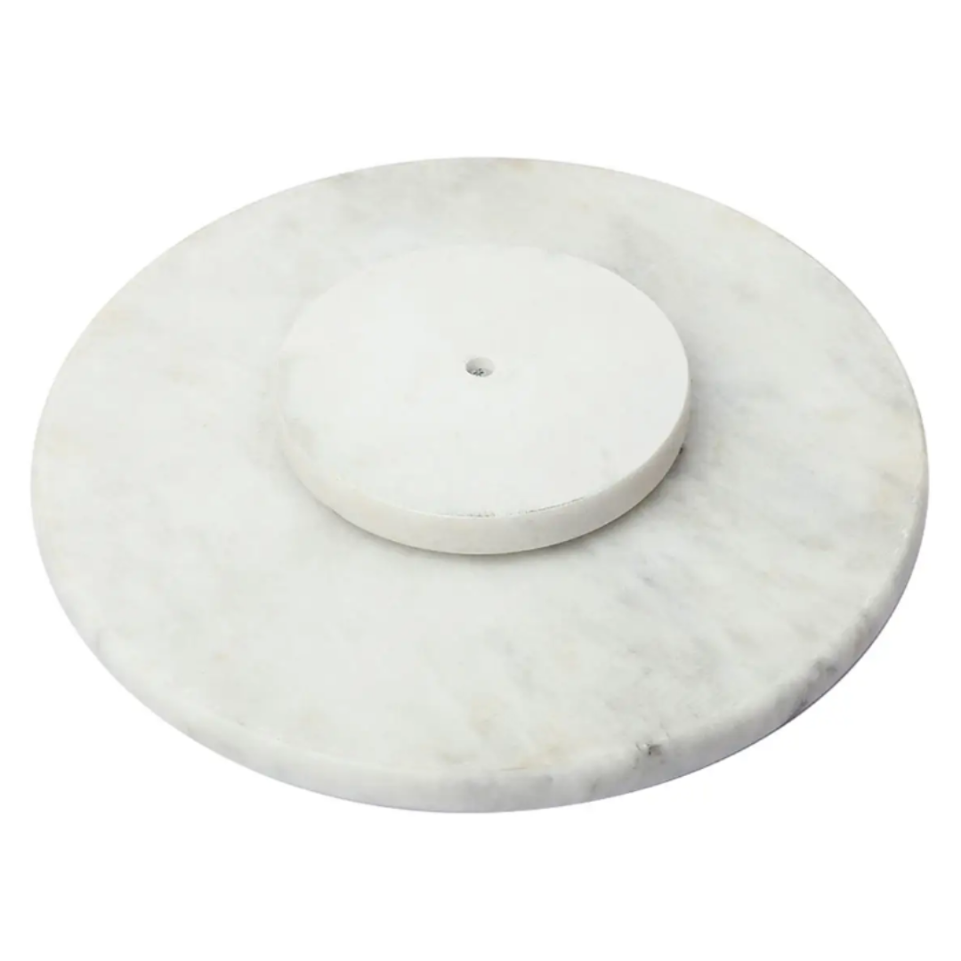 White Marble Lazy Susan