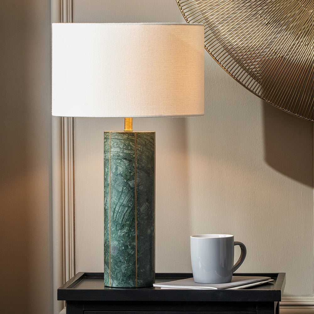 Green Marble Lamp