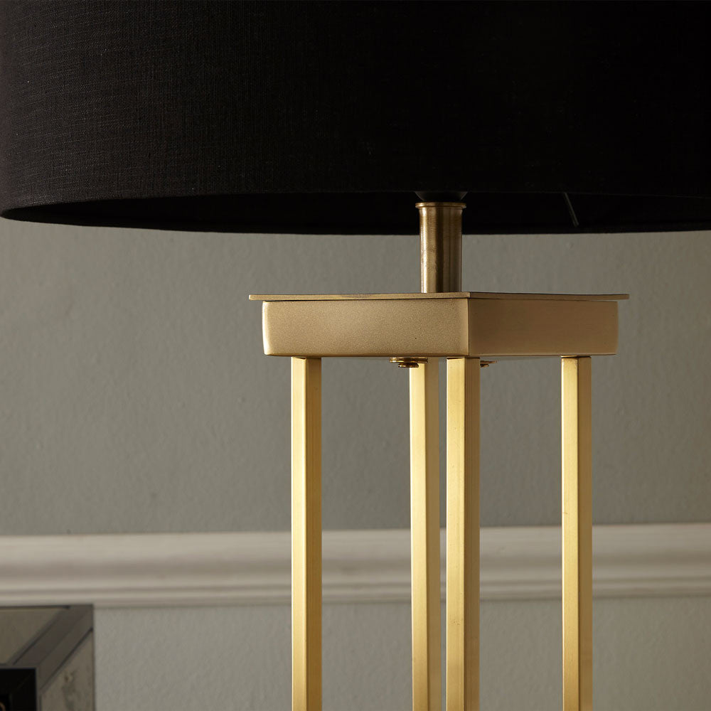 Column Lamp Base Brass