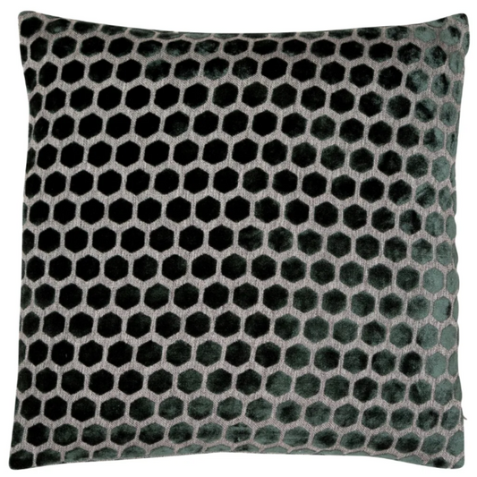 Honeycomb Cushion Pine Green