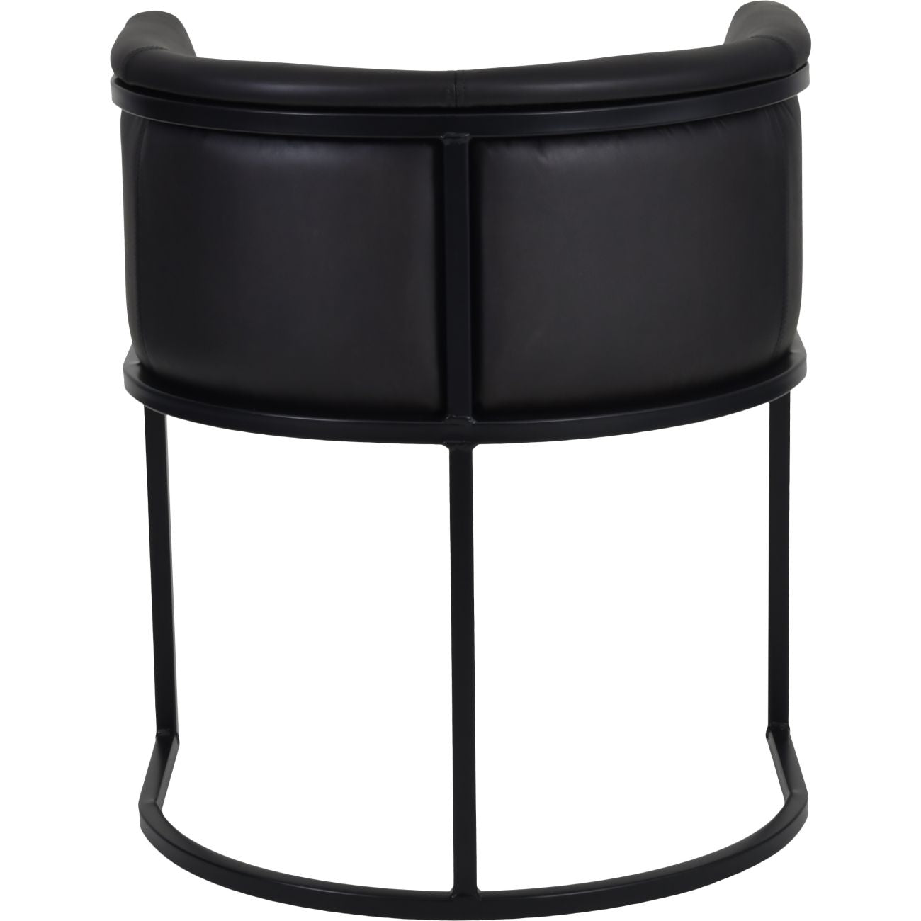 Black Leather Tub Chair