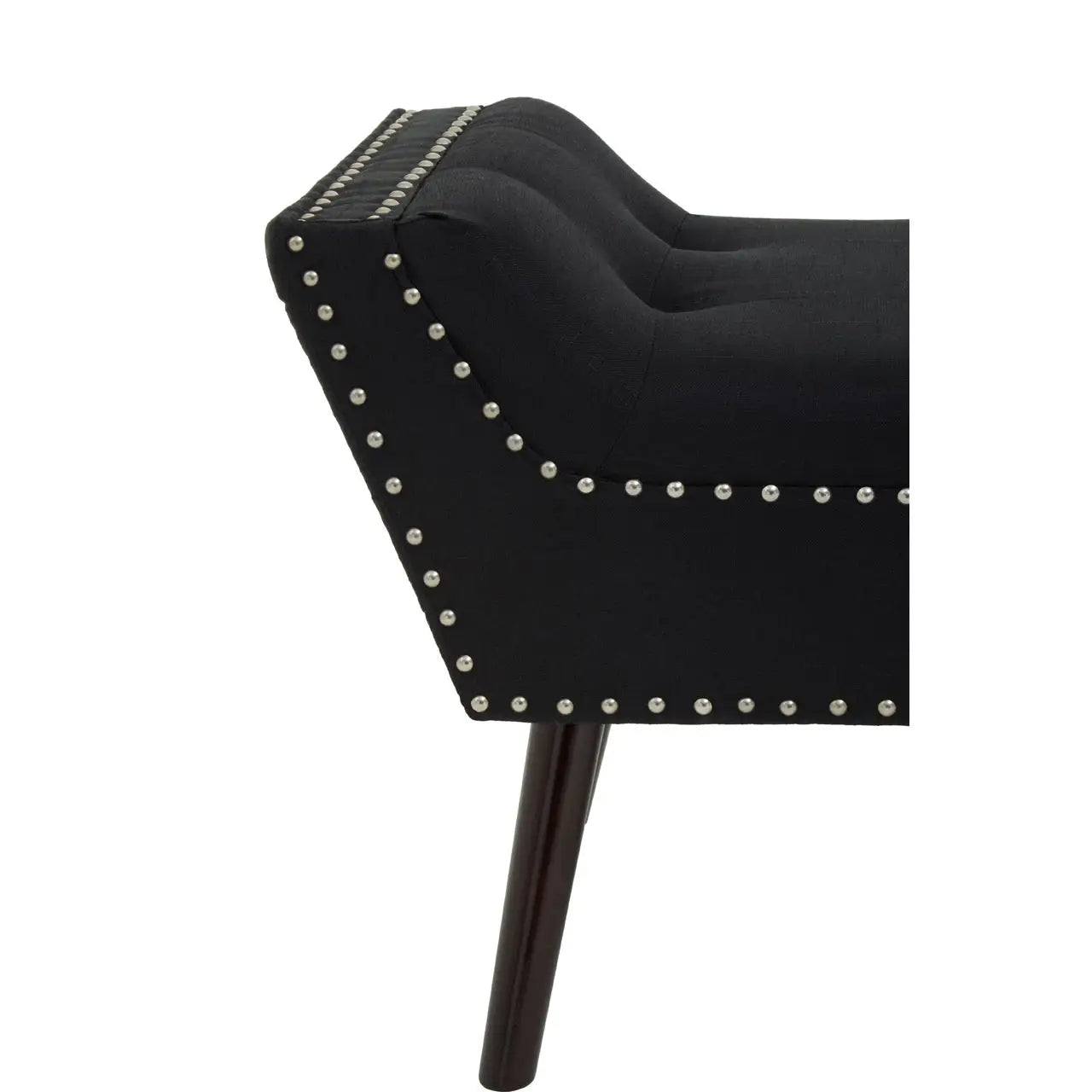 albury-house-interiors-black-chaise-lounge-style-bench-silver-studs