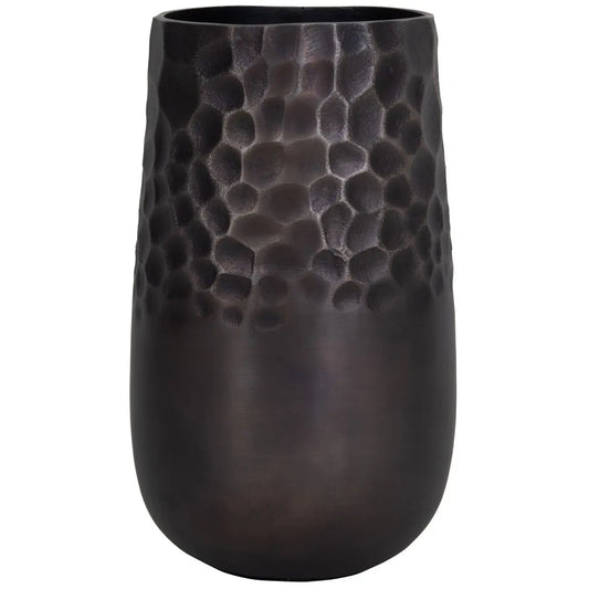 aluminium-bronze-hammered-vase-at-albury-house-interiors