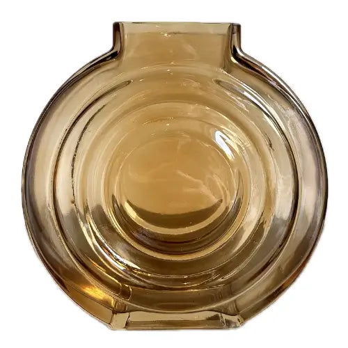 orange-amber-glass-round-vase-at-albury-house-interiors