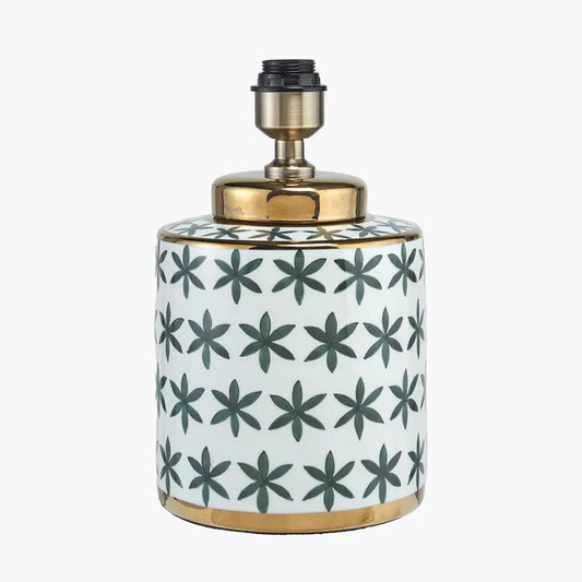 anise-green-floral-white-and-green-ceramic-lamp-base-with-gold-trims-at-albury-house-interiors