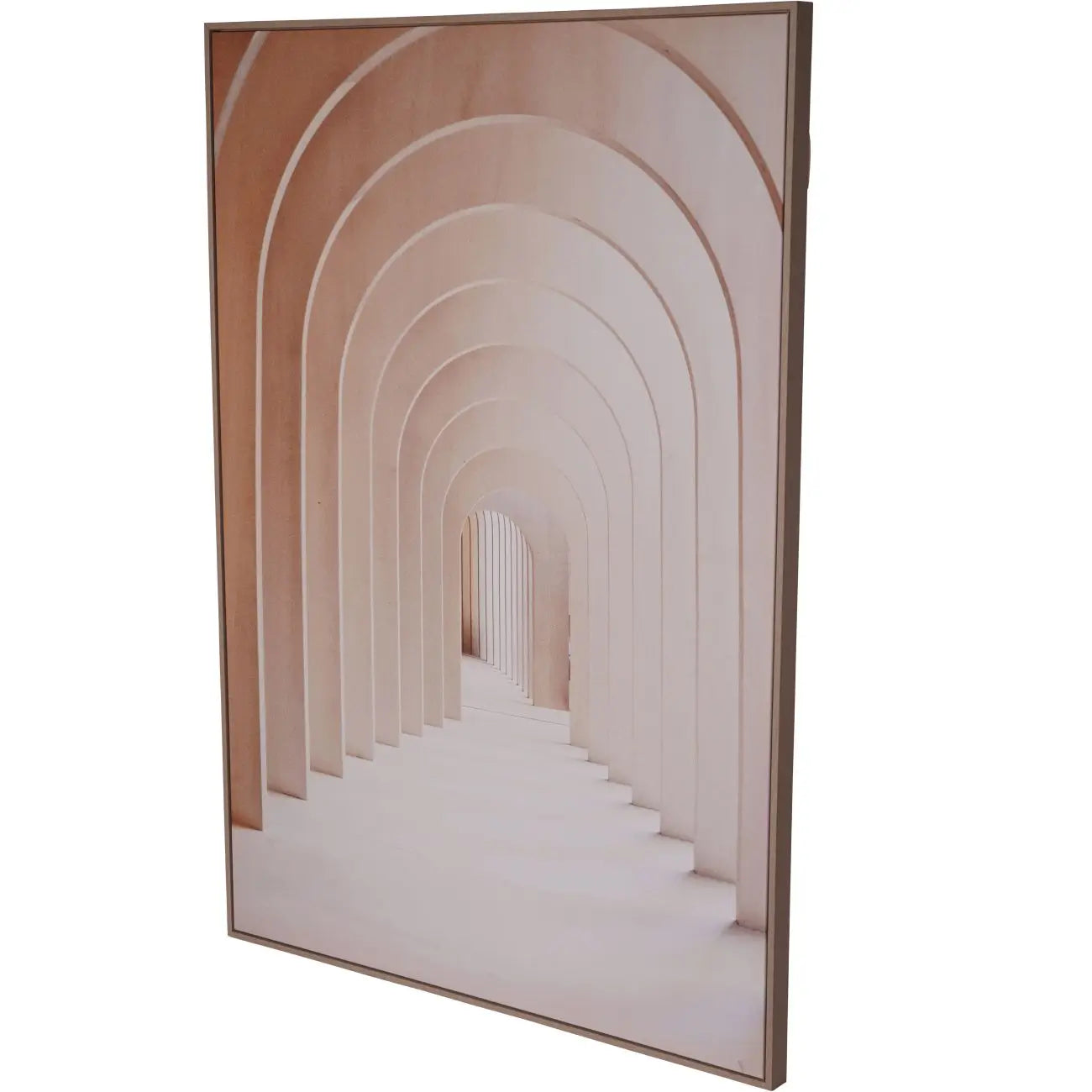 archways-distant-arches-neutral-canvas-wooden-framed-wall-art-at-albury-house-interiors
