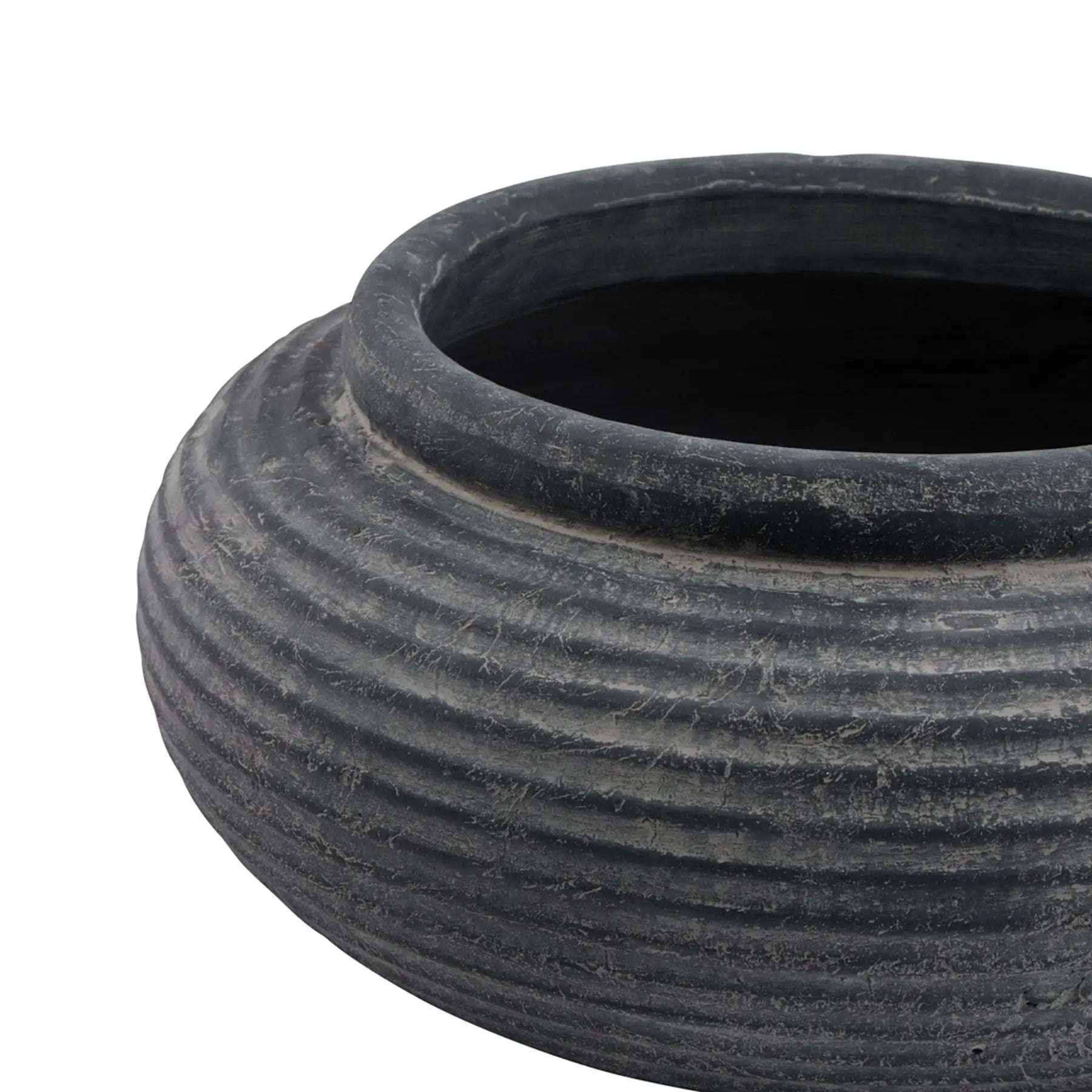 ascot-grey-ribbed-cement-planter-at-albury-house-interiors