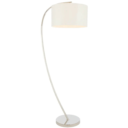 avril-floor-lamp-chrome-base-white-shade-at-albury-house-interiors