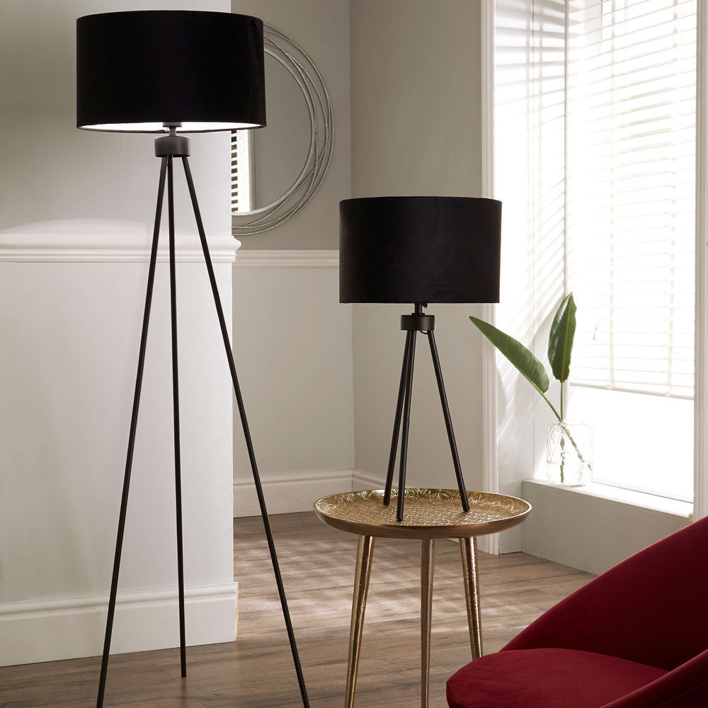 Black Tripod Floor Lamp