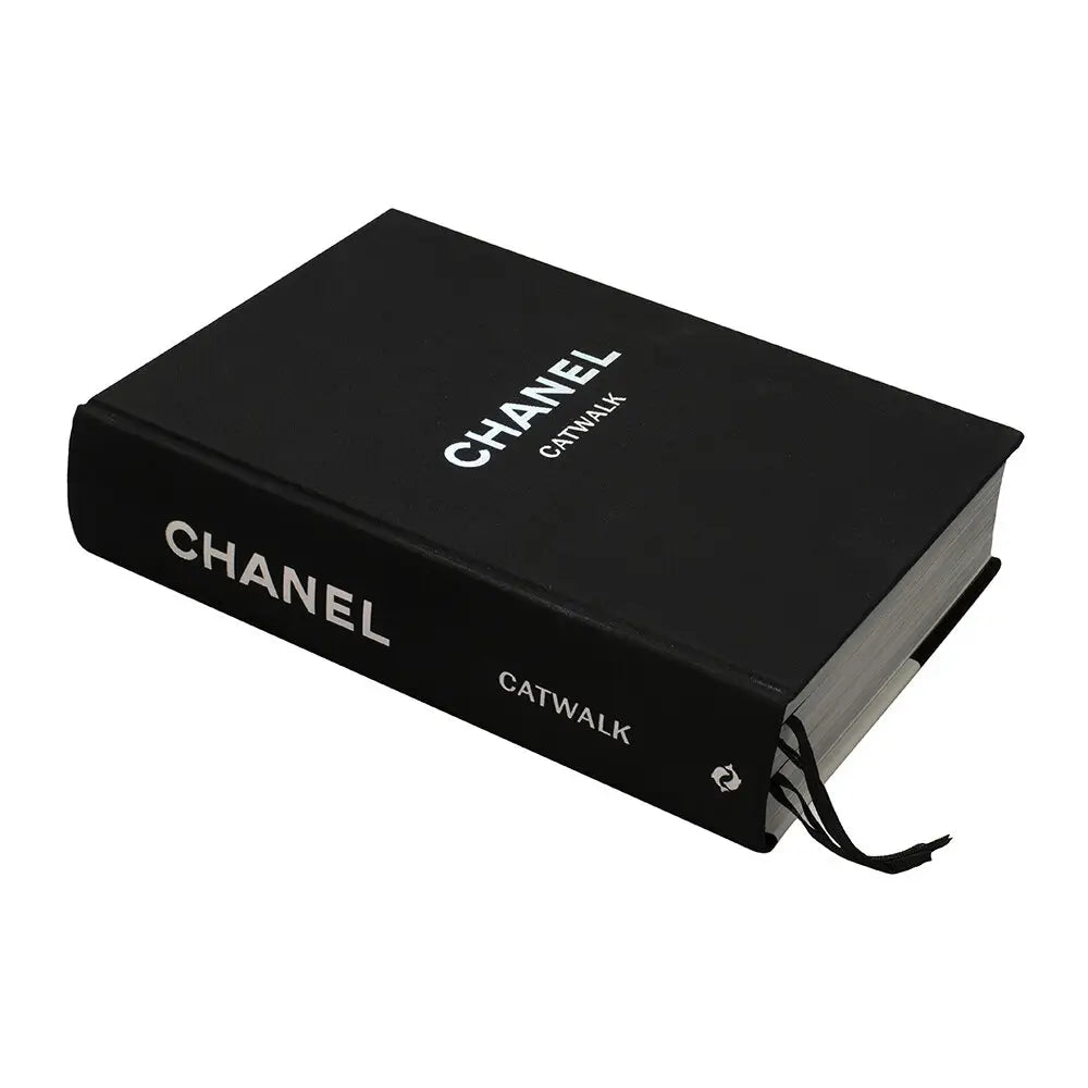 Chanel Catwalk black hardback coffee table book, available to purchase at Albury House Interiors. Interior designer accessories. 