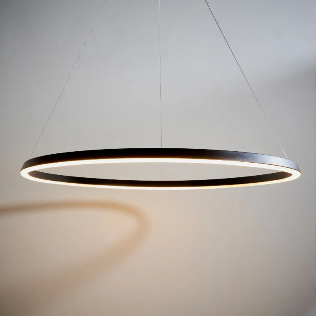 black-round-halo-ceiling-light-at-albury-house-interiors